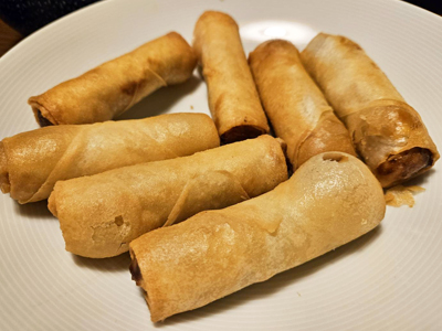 frittierte Frühlingsrollen, spring rolls, Thai Bites