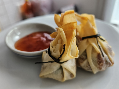 Frittierte goldene Säckli, Taschen - Thai Bites