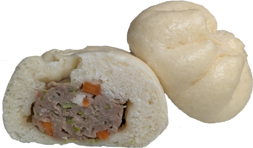 Handgemachte gedämpfte Brötchen mit Schweinfleischfüllung