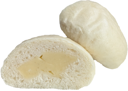 Handgemachte gedämpfte Brötchen mit Vanillefüllung